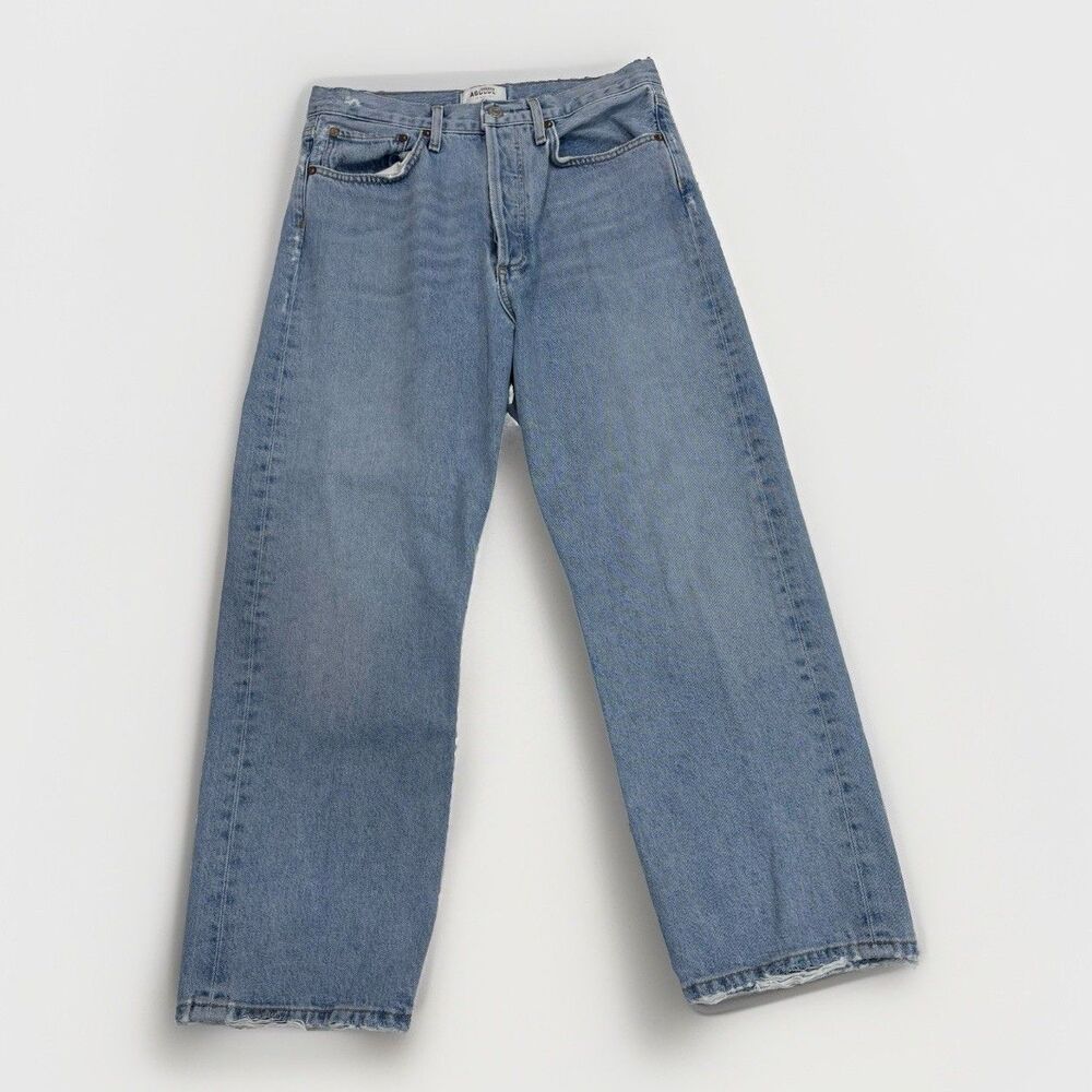 Agolde Jeans Womens Size 27 90s Cropped High Rise Light Wash